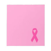 Roze bewustmakingslint notitieblok (Voorkant)