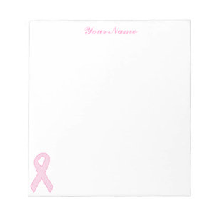 Roze bewustmakingslint notitieblok