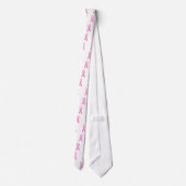 Roze bewustmakingslint stropdas (Achterkant)