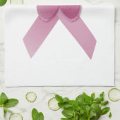 Roze bewustmakingslint theedoek (Gevouwen)