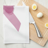 Roze bewustmakingslint theedoek (Quarter Fold)