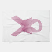 Roze bewustmakingslint theedoek (Horizontaal)