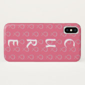 Roze bewustwording iPhone X-Hoesjes met lint borst Case-Mate iPhone Case (Achterkant (horizontaal))