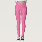 Roze bewustwording Leggings van het koolstofborst (Voorkant)