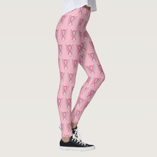 Roze bewustwording Leggings voor engel Breast Kank (Rechts)