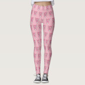 Roze bewustwording Leggings voor engel Breast Kank (Voorkant)