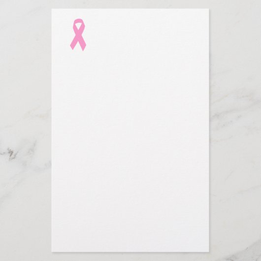 Roze bewustzijnslint briefpapier (Voorkant)
