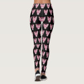 Roze bewustzijnslint engel borstkanker Leggings (Achterkant)