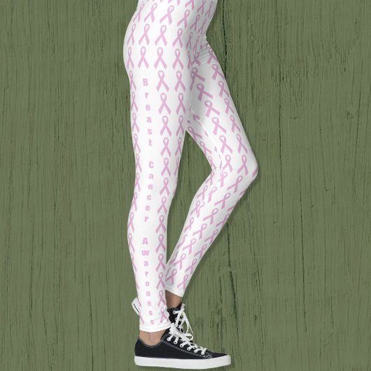 Roze bewustzijnslint leggings