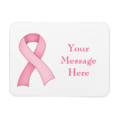 Roze Bewustzijnslint Magneet 0004 (Horizontaal)