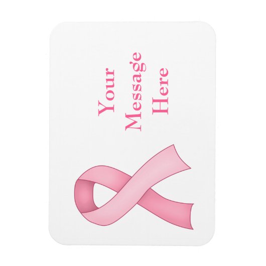 Roze Bewustzijnslint Magneet 0004 (Verticaal)