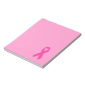 Roze bewustzijnslint notitieblok (Linkerzijde)