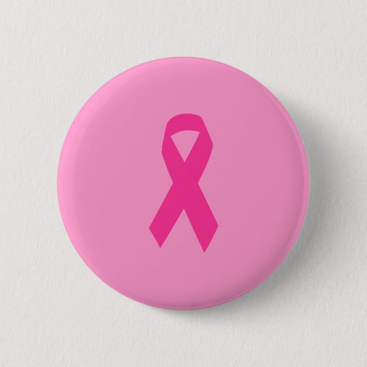 Roze bewustzijnslint ronde button 5,7 cm (Voorkant)