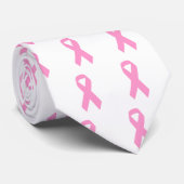 Roze bewustzijnslint stropdas (Opgerold)