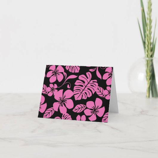 ROZE BH (ZWART/ROZE) BEDANKKAART (Voorkant)