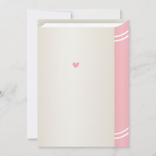 Roze bibliotheek met verhalen uit het winkelboek B Kaart (Achterkant)