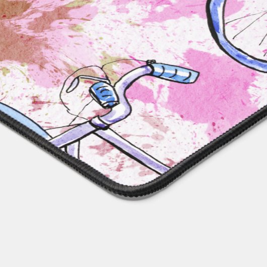 Roze Bicycle Desk Mat (Hoek)