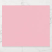 Roze Bier Etiket (Enkel label)