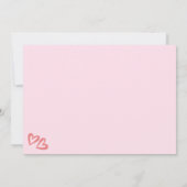 Roze Big Sister Zwangerschap Foto Mededelingen Aankondiging (Achterkant)