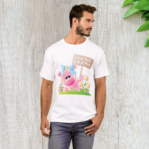 Roze Biggen Nursery Nooit Haasten Nooit Zorgen T-shirt