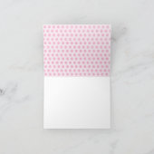 Roze Biggetje Dank je wel Bedankkaart (Binnen)