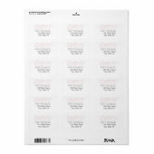 Roze Biggetjes Vliegen Etiket (Full Sheet)