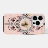 Roze Bij iPhone Hoesje (Achterkant horizontaal)