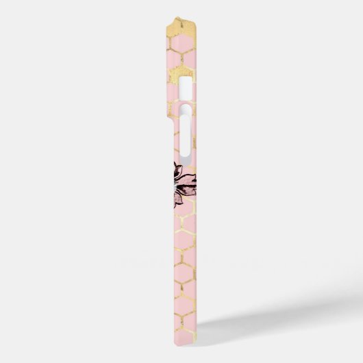 Roze bijen Case-Mate iPhone case (Achterkant / Links)