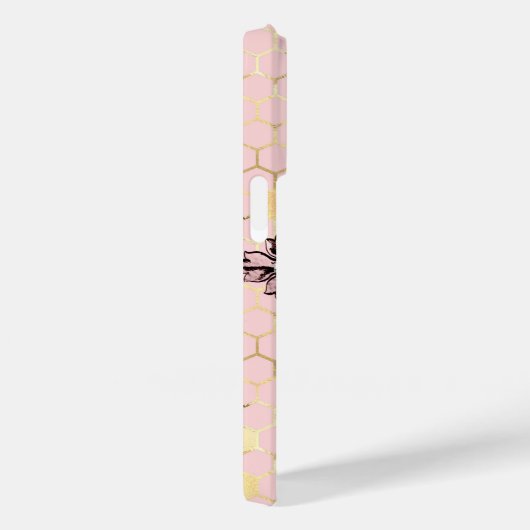 Roze bijen Case-Mate iPhone case (Achterkant / Rechts)