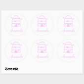 Roze Bijenkorf Sticker Envelope Verzegelingen (Vel)