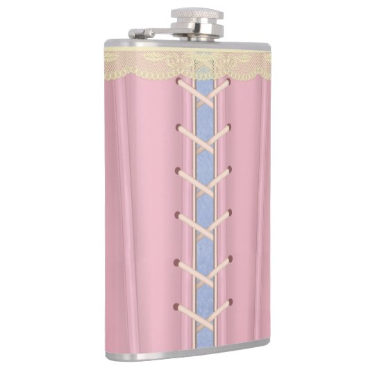  roze bijgeleverde corset heupfles (Rechts)