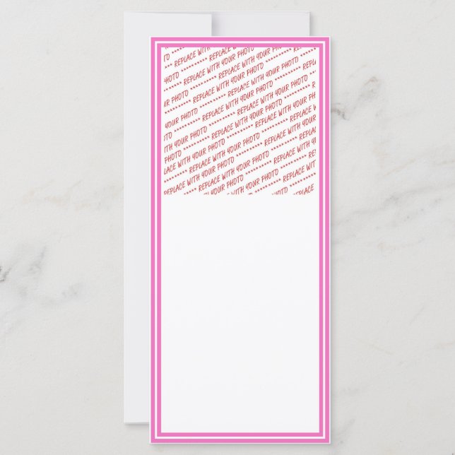 Roze bijgesneden rand Sjabloon (Voorkant)