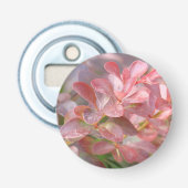  roze bijkantoren button flesopener (Voorkant)
