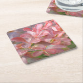  roze bijkantoren kartonnen onderzetters (Schuin)