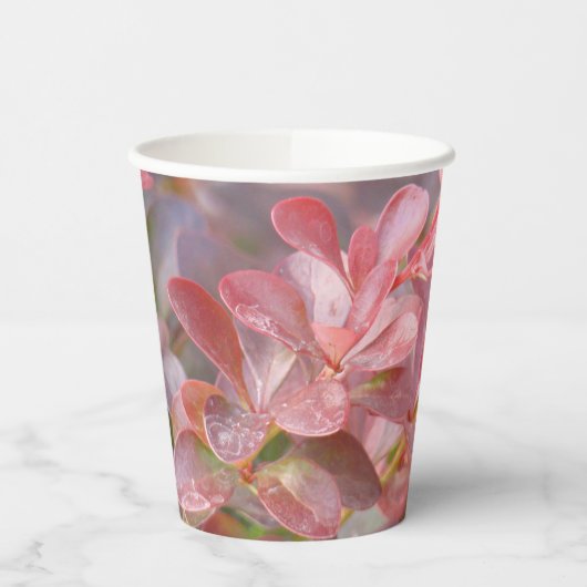  roze bijkantoren papieren bekers (Links)