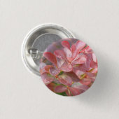  roze bijkantoren ronde button 3,2 cm (Voorkant /achterkant)
