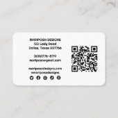 Roze Bike Gifts Klantenbestelling Dank u QR-code Visitekaartje (Achterkant)