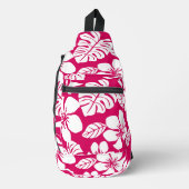 ROZE BIKINI PATROON IN AARDBEIEN ROOD SLING BAG (Voorkant)