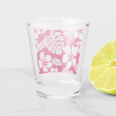 ROZE BIKINI PATROON IN AARDBEIROOD SHOT GLAS (Achterkant)