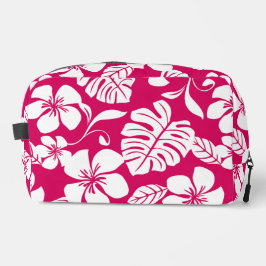 ROZE BIKINI PATROON IN AARDBEIROOD TOILETTASJE