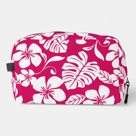 ROZE BIKINI PATROON IN AARDBEIROOD TOILETTASJE (Voorkant)