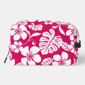 ROZE BIKINI PATROON IN AARDBEIROOD TOILETTASJE (Achterkant)