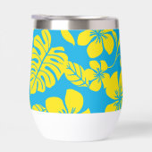 ROZE BIKINI PATROON IN BLAUW EN GEEL (Rechts)