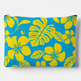 ROZE BIKINI PATROON IN BLAUW/GEEL ETUI