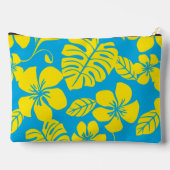 ROZE BIKINI PATROON IN BLAUW/GEEL ETUI (Achterkant)