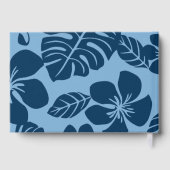 ROZE BIKINI PATROON IN BLAUW x 2 Gastenboek (Achterkant)