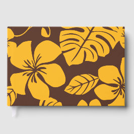 ROZE BIKINI PATROON IN BRUIN EN GOUD GASTENBOEK