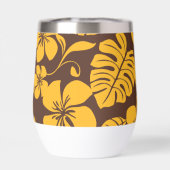 ROZE BIKINI PATROON IN BRUIN/GOUD (Achterkant)