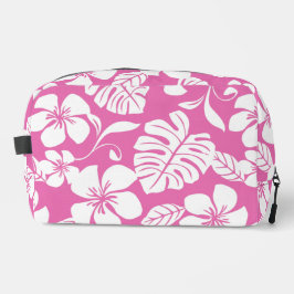 ROZE BIKINI PATROON IN FLAMINGO GOM ROZE TOILETTASJE