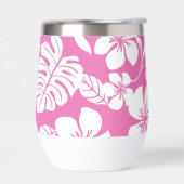 ROZE BIKINI PATROON IN FLAMINGO ROZE (Links)